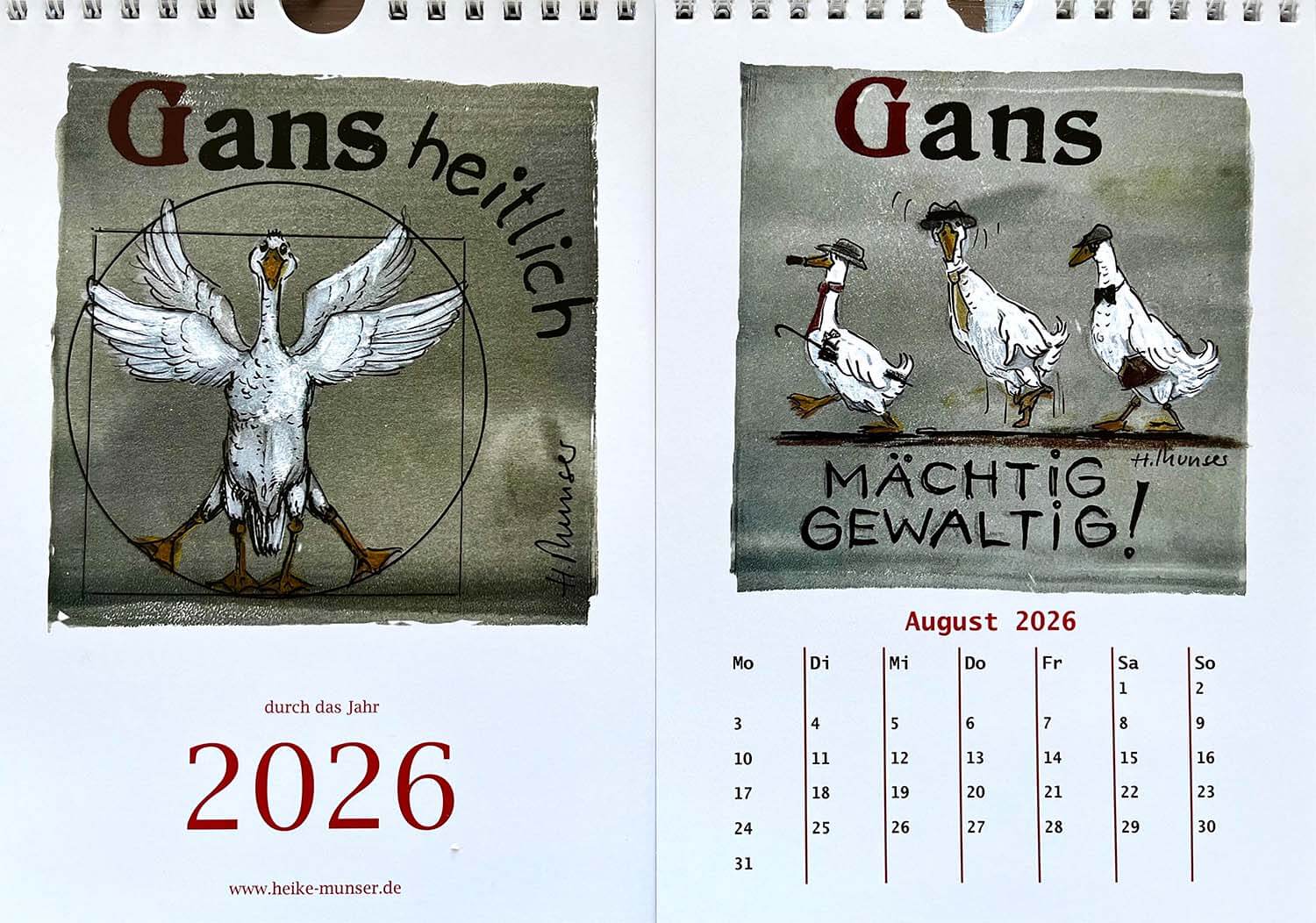 Kalender "Gans Heitlich"